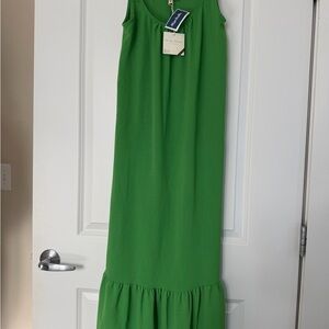 See You Monday Bright Green Maxi Dress